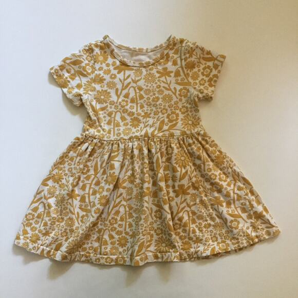 Winter Water Factory Organic Yellow Floral Dress - Picture 2 of 5